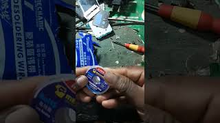 Desoldering wire ka use kaise karte hai mobileshorts mobilerepair viralvideo rajesh tech 1 [upl. by Ettenej510]