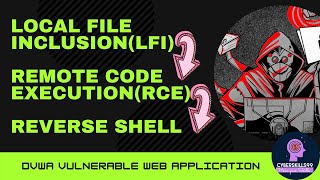 Local File Inclusion  LFI  DVWA RCE  Reverse shell  PHP Wrapper [upl. by Aluor]