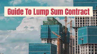 Lump sum contracts [upl. by Erastatus]