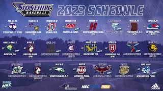 Stonehill Baseball 2023 Schedule Release [upl. by Sanborn894]