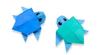 Easy Origami Turtle  How to Make Turtle Step by Step [upl. by Harrad]