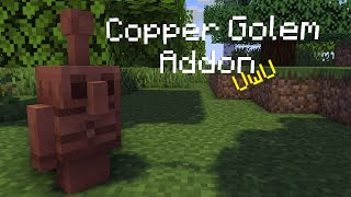 Copper Golems Addon  Minecraft Pocket Edition [upl. by Ymmit]