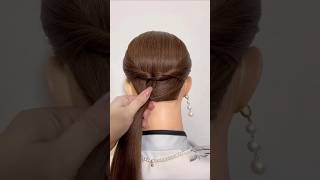 hair style girl simple and easy for long hair hairhacks hairtutorial hair hairstyle [upl. by Pedrotti]