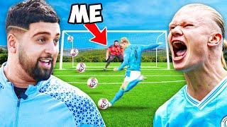 I Went In Goal Vs Man City Players [upl. by Georgette908]