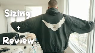 Yeezy Gap Balenciaga hoodie Review  Sizing advice amp Try On [upl. by Eehsar567]