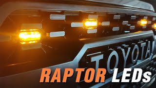 💥Como instalar LUCES RAPTOR de Amazon en Tacoma 3rd Gen CABLEAR luces LED en parrilla estilo Raptor [upl. by Eveivenej474]