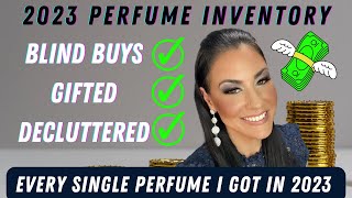 End of the Year Perfume Inventory 2023  Every single perfume I got this year perfumecollection [upl. by Seigel]