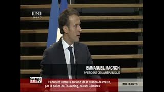 Emmanuel Macron à Tourcoing [upl. by Oirrad]