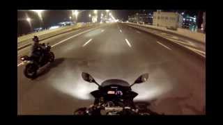 Night Ride with My Yamaha FZ6 Fazer and Jamals Yamaha R1 [upl. by Henn]