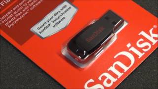 Super3cshoppingcom  SanDisk 32GB Cruzer Blade USB Flash Memory Drive SDCZ50032GB35 [upl. by Bridget]