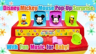 Mickey Mouse Clubhouse PopUp Pals jumping amp Surprise Disney Baby Toys with fun music [upl. by Jacynth566]