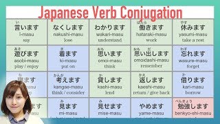 JLPT N4 Summary of Japanese Verb Conjugation forms  Learn Japanese online [upl. by Dimitri]