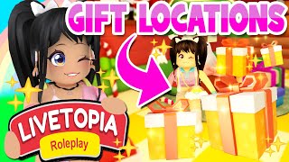 ALL GIFT LOCATIONS Miniatures Collection in LIVETOPIA Roleplay roblox [upl. by Neehsas]