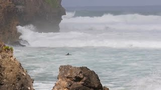 PADDLE OUT GONE WRONG AT GIANT ULUWATU [upl. by Adis438]