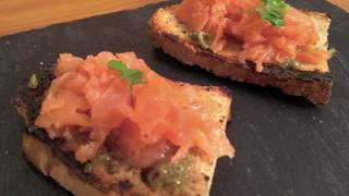 Bruschetta Burro ai Capperi e Salmone  Secondo Paolo [upl. by Aimat]