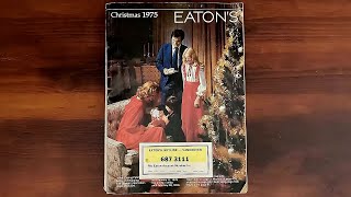 🎄Eatons Canadas Department Store Christmas 1975 Catalog  ASMR Flip Through [upl. by Mohorva]