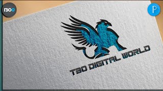 TBO Graphics Eagle LogoPixellab Logo Complete TutorialLogo designing with Pixellab app [upl. by Nirot]