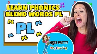 Learn Phonics Song for Children Blends Songs Letter PL  Consonant Song for Kids by Patty Shukla [upl. by Ahsilahs]