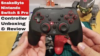 Snakebyte Nintendo Switch S Pro Controller 2019 Unboxing amp Review [upl. by Iden120]