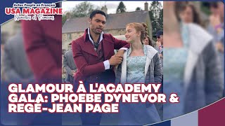 Phoebe Dynevor et RegéJean Page  Retour sur leur apparition à lAcademy Gala [upl. by Urdna]