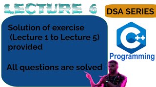 Lecture 6  Questions Lecture 1  Lecture 5 Solved  Mastering C From Basics to Advanced [upl. by Reider602]