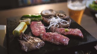 溶岩プレートで一人焼肉Korean barbecue at midnight [upl. by Jourdain907]