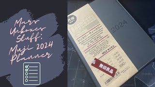 Unboxing Muji 2024 Planner [upl. by Roby430]