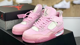 Air Jordan 4 x OffWhite Rose Tone [upl. by Anar]