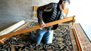 General Solid Wood Bed Frame Assembly [upl. by Nirot]