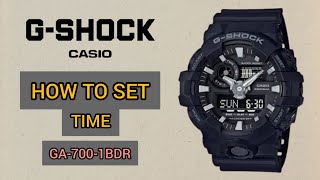 GSHOCK WATCH SET TIME GA7001BDR timewatchdc [upl. by Bilat]