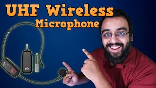 UHF Wireless Mic Headset Review [upl. by Llerrit759]