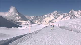 Skiing Zermatt Hohtälli  Riffelberg [upl. by Glarum]