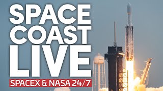 Space Coast Live 247 Views of NASA SpaceX Falcon 9 Operations and Starship Pad Construction [upl. by Lenahtan]