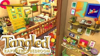 RAPUNZELS BEDROOM  Sims 4 Disney Tangled Inspired Room Build [upl. by Casta]