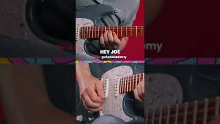 Hey Joe  Jimi Hendrix guitarlessons [upl. by Imij]