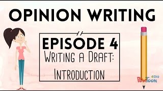 Opinion Writing for Kids  Episode 4  Writing a Draft Introduction [upl. by Annahpos]