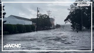 Dangerous flooding impacts Carolina coast [upl. by Allecram]