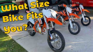 What’s the Difference  KTM 50sx 65sx 85sx Dirt Bikes for Kids [upl. by Elyak]