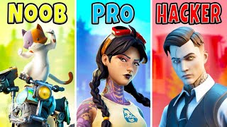 NOOB vs PRO vs HACKER Fortnite Challenge [upl. by Uphemia]