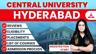 University of Hyderabad Admission 2022  Eligibility Courses Placements Reviews  Full Details [upl. by Airemaj]