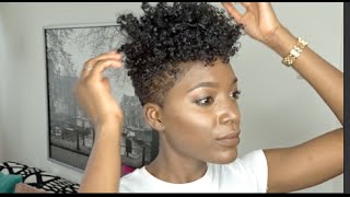 MY CURLY HAIR ROUTINE  TAPERED CUT  ABIS HAIR NL [upl. by Shalna]