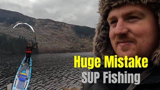 I Lost a HUGE PB Trout at my Paddleboard Wild Trout Fishing Scotland [upl. by Acina]