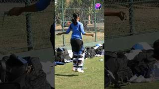 Jemimah Rodrigues intense warmup session 🔥 ytshorts [upl. by Yzmar289]