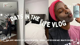 Days in the Life  New Pot Set Bedroom Reveal Travel Hygiene First Time Brand Gifted Skincare [upl. by Howie]