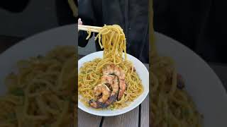 Best Garlic Noodles With Grilled Shrimp Part 1 short [upl. by Akilat]