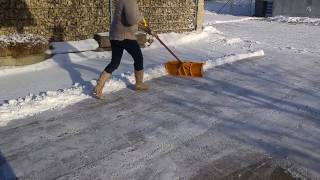 Schnee räumen auf sehr großer Flächealles perfekt geräumt in 10 Minuten [upl. by Mian]