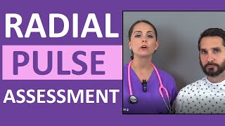 Radial Pulse Assessment and Palpation Nursing CNA Skill [upl. by Ibson]