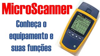 MicroScanner equipamento de verificação de cabo UTP e coaxial da Fluke Networks [upl. by Gnuhp230]