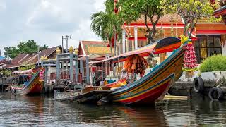 Discovering canals or Klongs of Thonburi in Bangkok Thailand Southeast Asia [upl. by Teiluj]