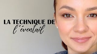 TECHNIQUE DE L’ÉVENTAIL paupières tombantes et enfoncées [upl. by Adiam]